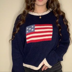 USA knit sweater